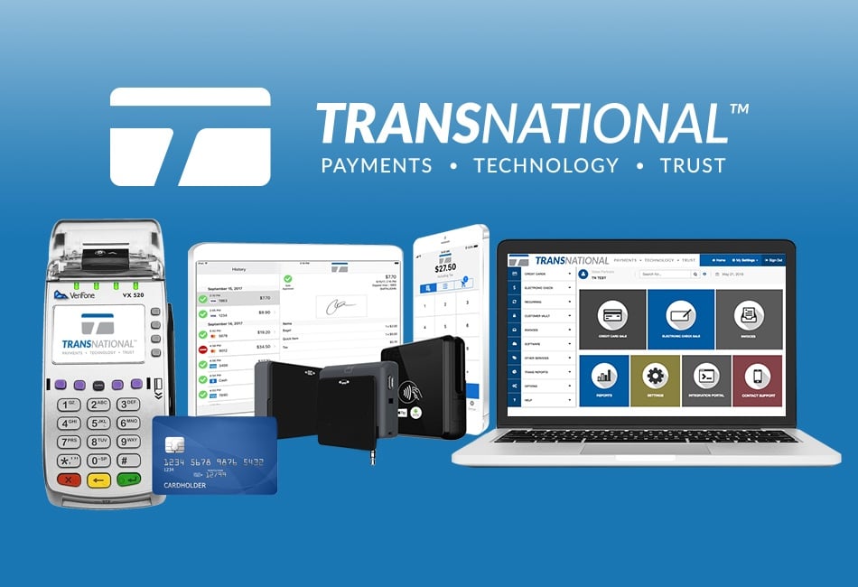 TransNational Payments' credit card terminal, mobile payment processing and online payment processing solutions